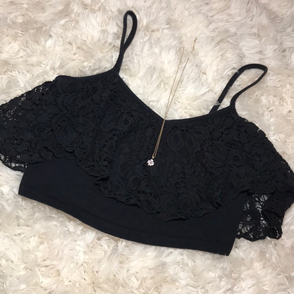 Hollister Lace Cropped Tank